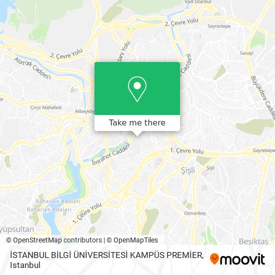 İSTANBUL BİLGİ ÜNİVERSİTESİ KAMPÜS PREMİER map