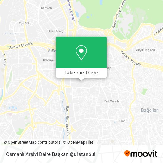 Osmanlı Arşivi Daire Başkanlığı map