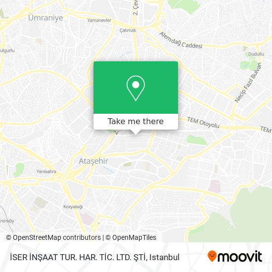 İSER İNŞAAT TUR. HAR. TİC. LTD. ŞTİ map