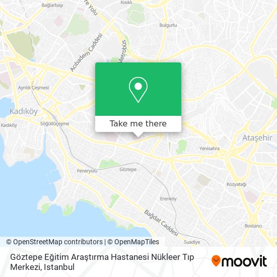 Göztepe Eğitim Araştırma Hastanesi Nükleer Tıp Merkezi map