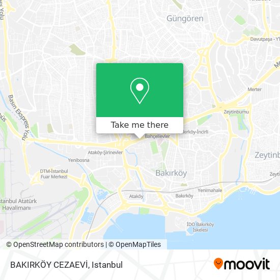 BAKIRKÖY CEZAEVİ map