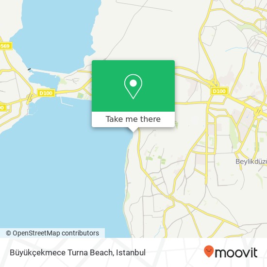 Büyükçekmece Turna Beach map