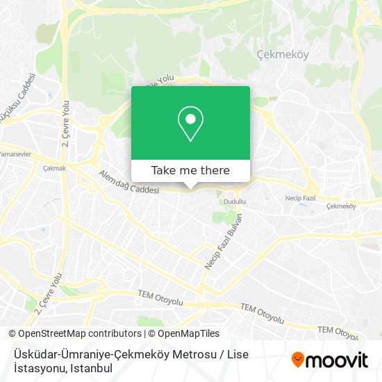 Üsküdar-Ümraniye-Çekmeköy Metrosu / Lise İstasyonu map