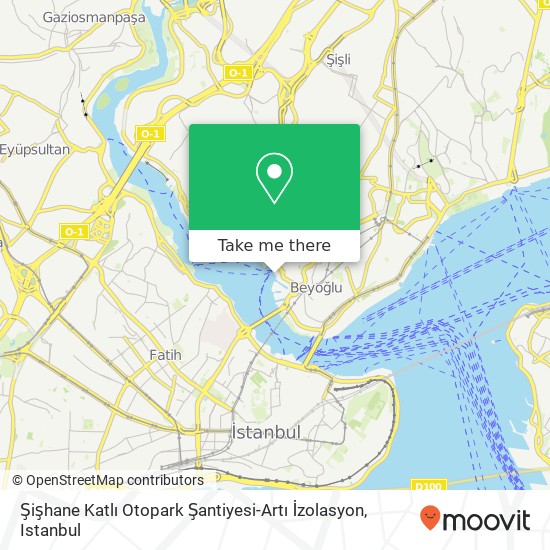 Şişhane Katlı Otopark Şantiyesi-Artı İzolasyon map