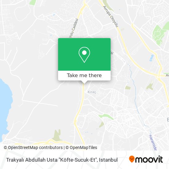 Trakyalı Abdullah Usta "Köfte-Sucuk-Et" map