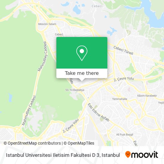 Istanbul Universitesi Iletisim Fakultesi D 3 map