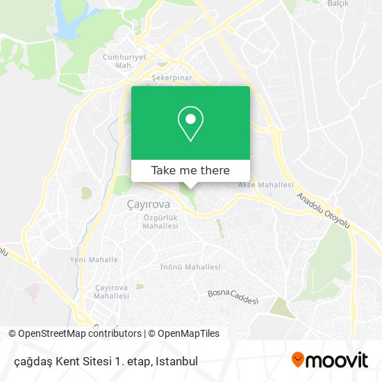 çağdaş Kent Sitesi 1. etap map