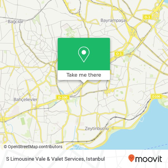 S Limousine Vale & Valet Services map