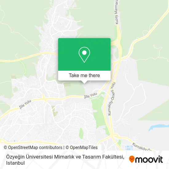 Özyeğin Üniversitesi Mimarlık ve Tasarım Fakültesi map