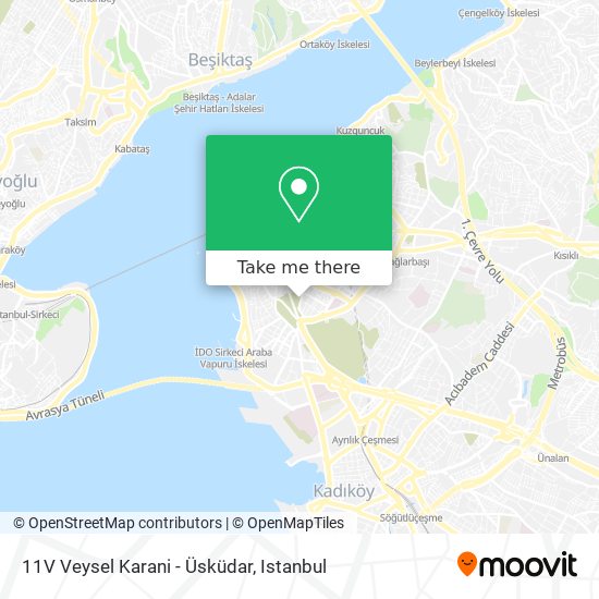11V Veysel Karani - Üsküdar map