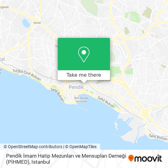 Pendik İmam Hatip Mezunları ve Mensupları Derneği (PİHMED) map