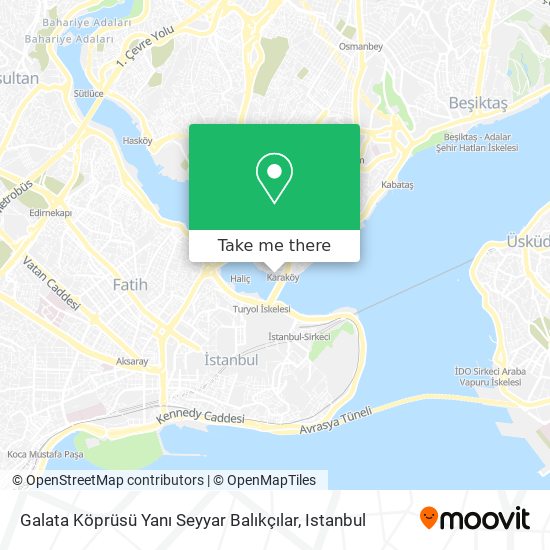 Galata Köprüsü Yanı Seyyar Balıkçılar map