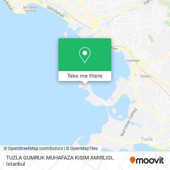 TUZLA GUMRUK MUHAFAZA KISIM AMIRLIGI map