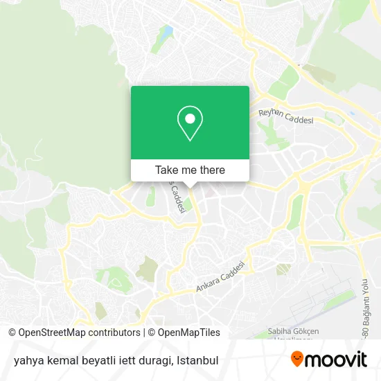 yahya kemal beyatli iett duragi map