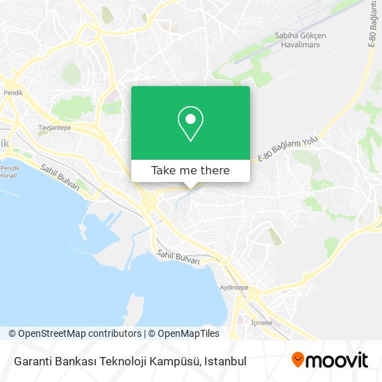 Garanti Bankası Teknoloji Kampüsü map