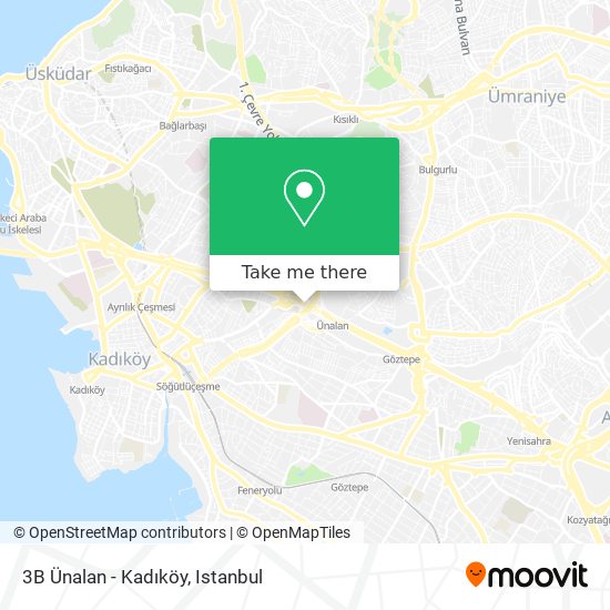 3B Ünalan - Kadıköy map