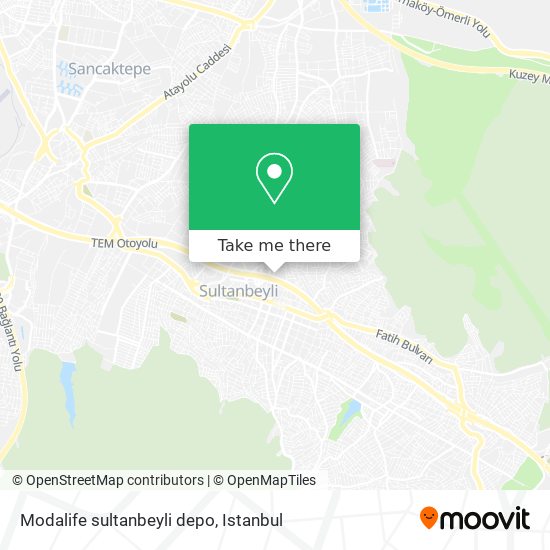 Modalife sultanbeyli depo map