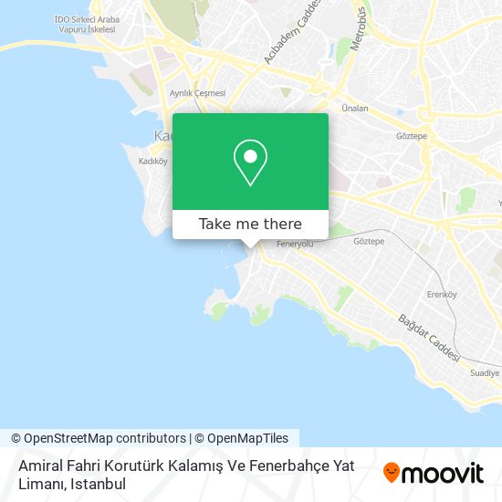 Amiral Fahri Korutürk Kalamış Ve Fenerbahçe Yat Limanı map