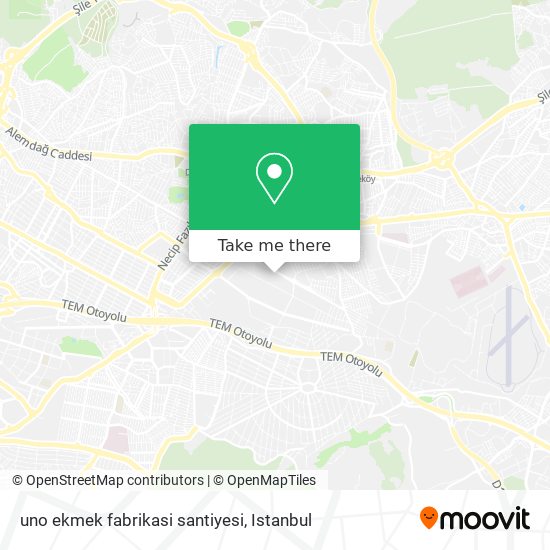 uno ekmek fabrikasi  santiyesi map