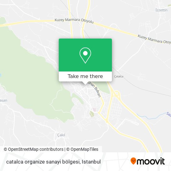 catalca organize sanayi bölgesi map