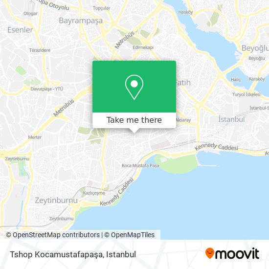 Tshop Kocamustafapaşa map