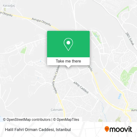 Halil Fahri Orman Caddesi map
