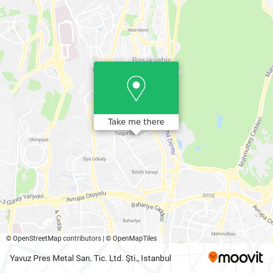 Yavuz Pres Metal San. Tic. Ltd. Şti. map