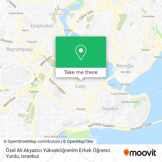 Özel Ali Akyazıcı Yükseköğrenim Erkek Öğrenci Yurdu map
