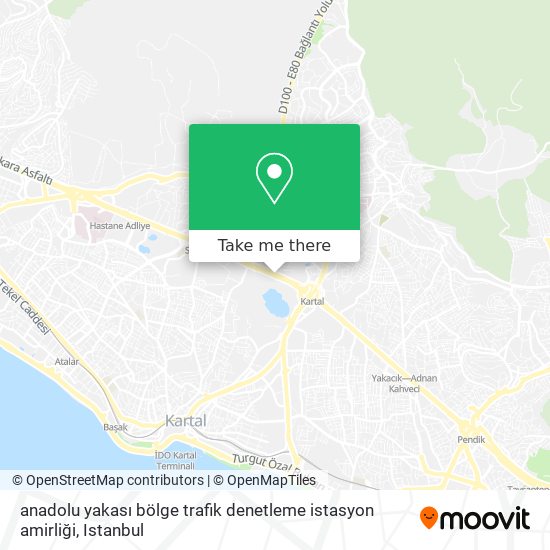 anadolu yakası bölge trafik denetleme istasyon amirliği map