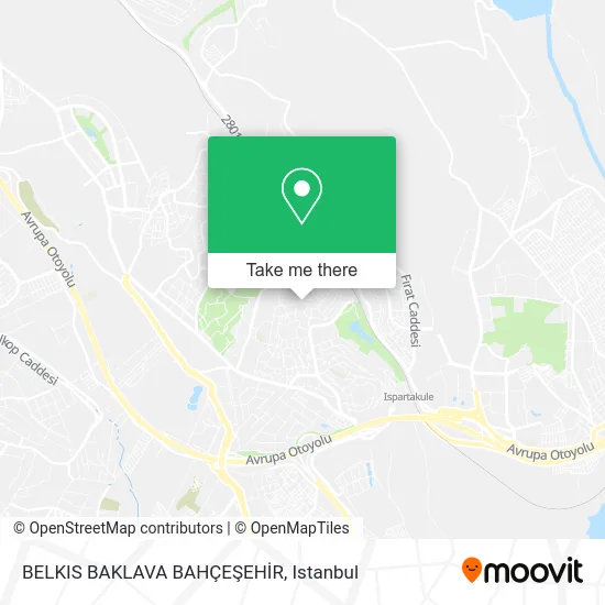 BELKIS BAKLAVA BAHÇEŞEHİR map