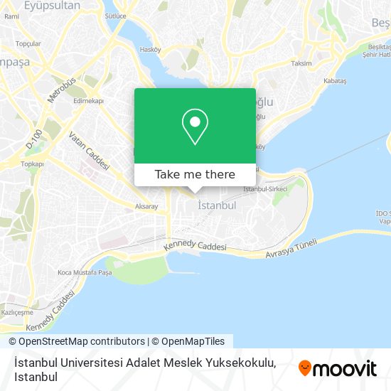 İstanbul Universitesi Adalet Meslek Yuksekokulu map