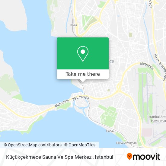 Küçükçekmece Sauna Ve Spa Merkezi map