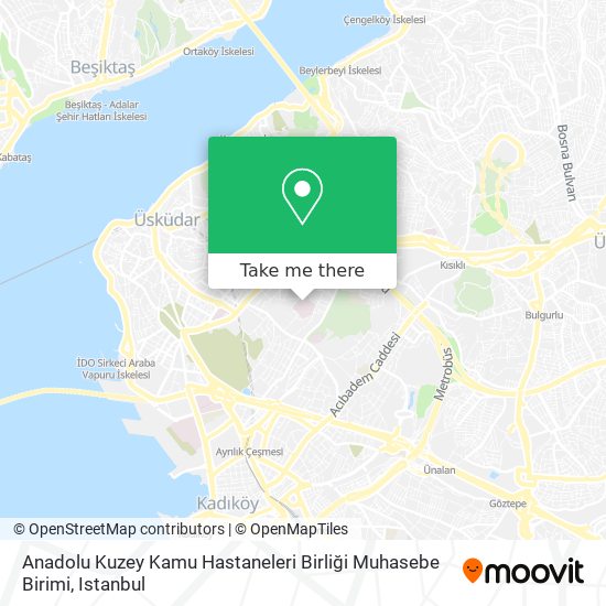 Anadolu Kuzey Kamu Hastaneleri Birliği Muhasebe Birimi map