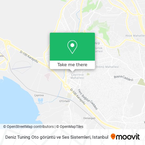 Deniz Tuning Oto görüntü ve Ses Sistemleri map