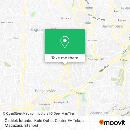Özdilek İstanbul Kale Outlet Center Ev Tekstili Mağazası map