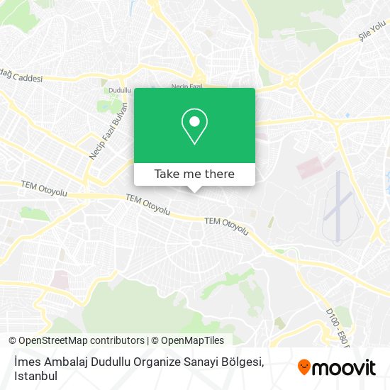 İmes Ambalaj Dudullu Organize Sanayi Bölgesi map