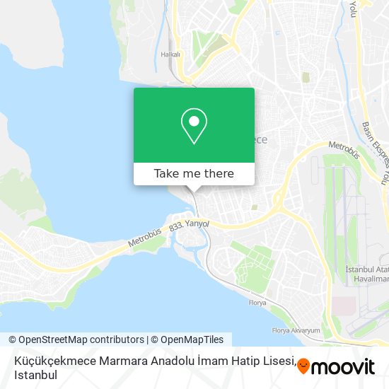 Küçükçekmece Marmara Anadolu İmam Hatip Lisesi map