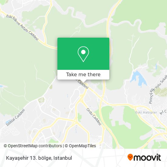 Kayaşehir 13. bölge map