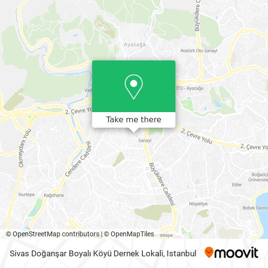 Sivas Doğanşar Boyalı Köyü Dernek Lokali map