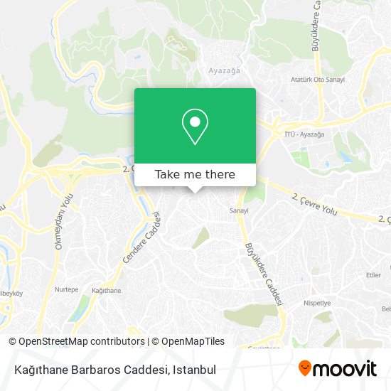 Kağıthane Barbaros Caddesi map