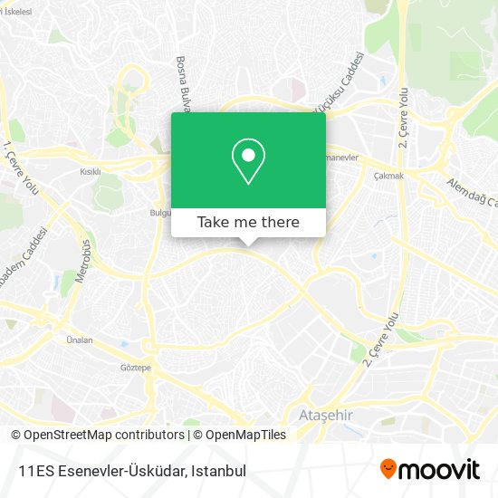 11ES Esenevler-Üsküdar map