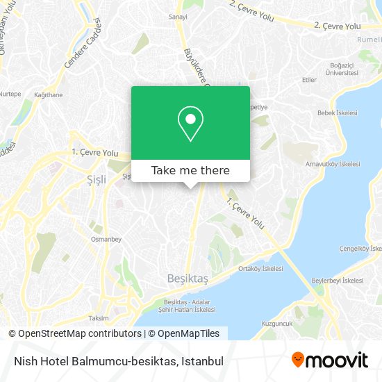 Nish Hotel Balmumcu-besiktas map