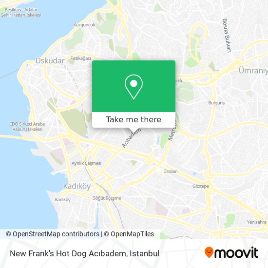 New Frank's Hot Dog Acıbadem map