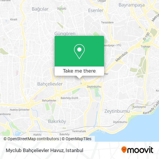 Myclub Bahçelievler Havuz map