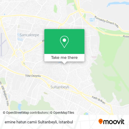 emine hatun camii Sultanbeyli map