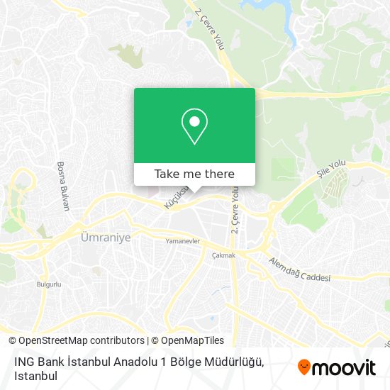 ING Bank İstanbul Anadolu 1 Bölge Müdürlüğü map