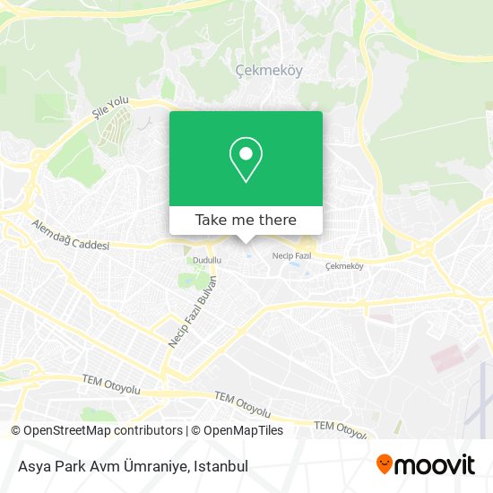 Asya Park Avm Ümraniye map