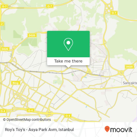 Roy's Toy's - Asya Park Avm map