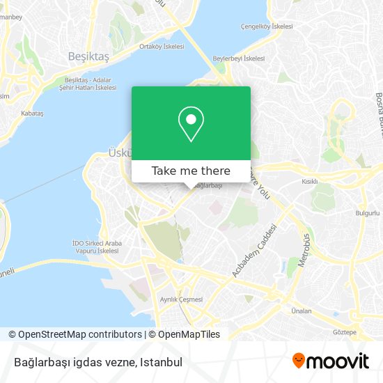 Bağlarbaşı igdas vezne map