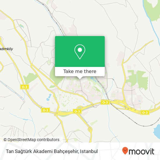 Tan Sağtürk Akademi Bahçeşehir map